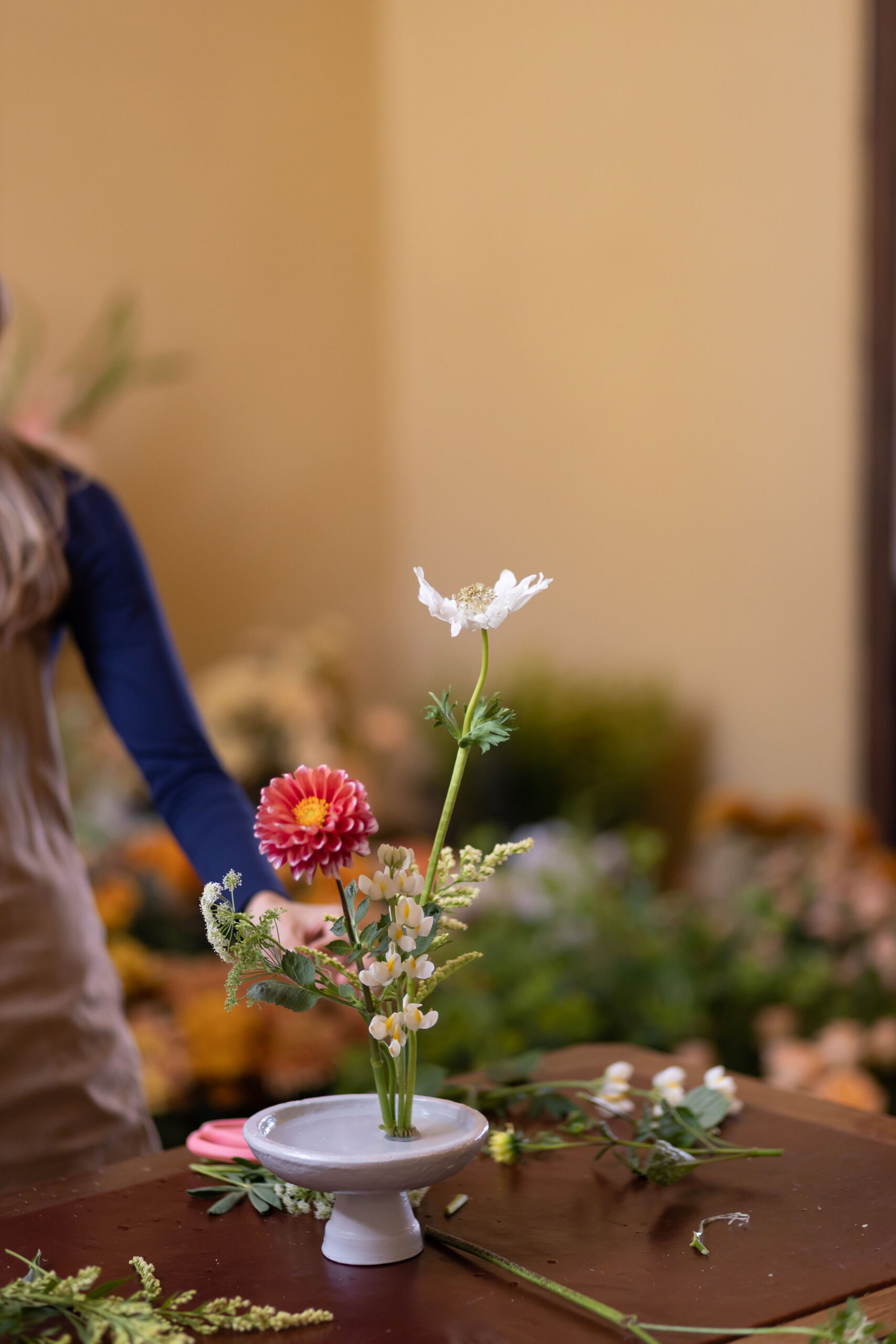 Taller privado de diseño floral orgánico