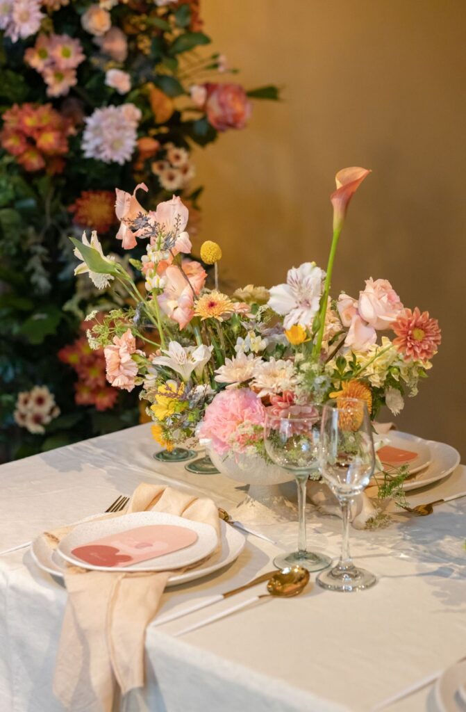 Aplicación floral en eventos